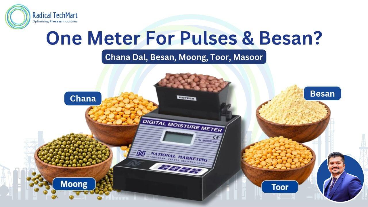 Moisture Meter for Chana Dal, Besan, Moong & Toor